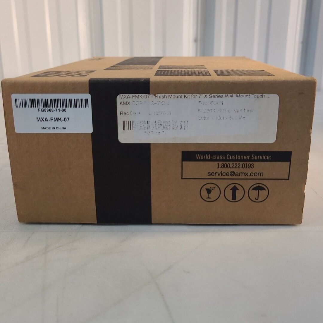 AMX FMK-07 Flush Mount Kit Modero X Series For 7" X Series Wall Mount Touch New