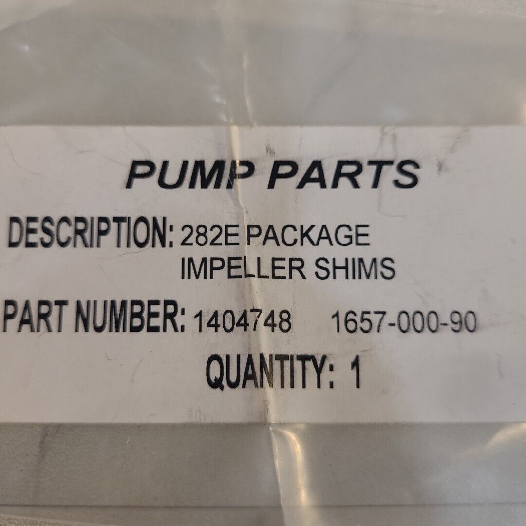 AMT 1657-000-90 282E Package Impeller Shims 1404748 Pump Parts