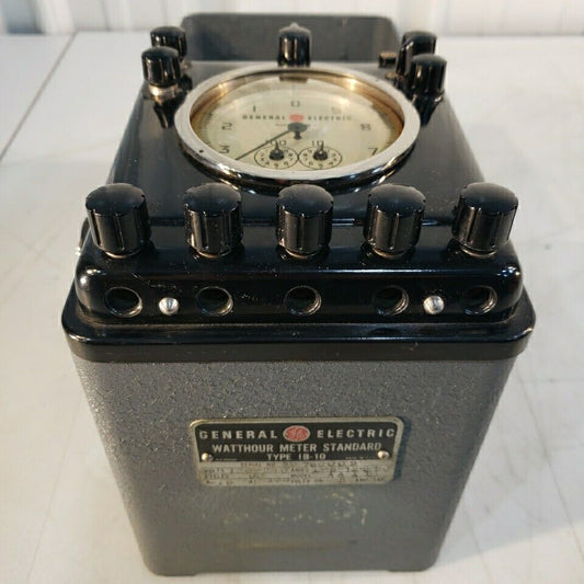 General Electric Vintage 1B-10 Portable Watthour Meter Standard Test Unit