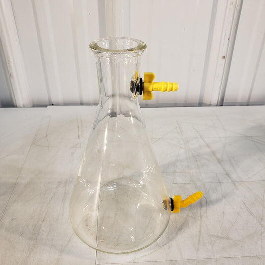 Kimax 1000mL Double Spout Erlenmeyer Bubbling Flask