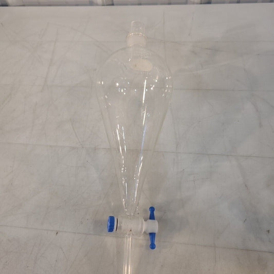 Pyrex 6402 1000mL Squibb Separatory Funnel Pear-shaped W/ Stopcock & Valve