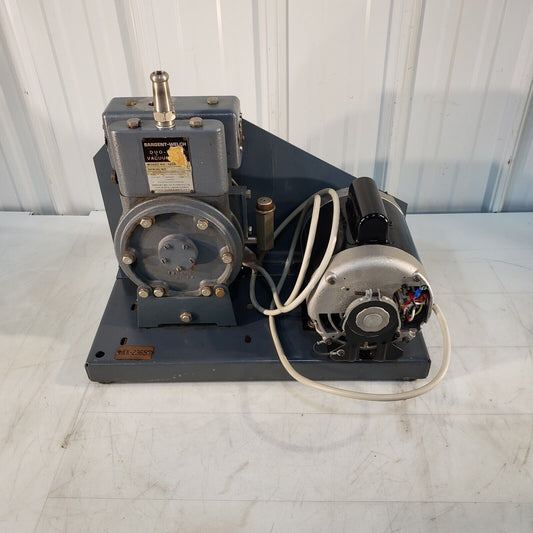 Sargent-Welch 1405 Duo-Seal Vacuum Pump Pulls 15 Torr Of Vacuum 115V High Vacuum