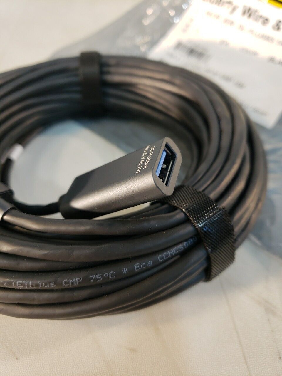 Liberty Wire And Cable Usb 3.1 Extender Optical Am-FM CMP 15M Plenum Cable Cord