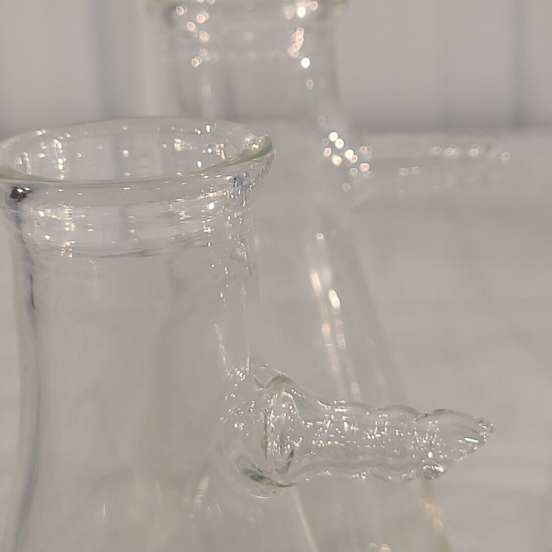 Lot Of 7 Pyrex Kimax 5340 27060 Erlenmeyer Flasks w/ Filtering Sidearm