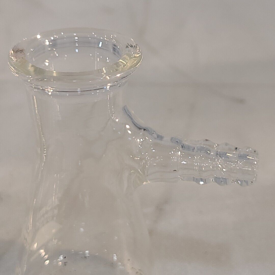 Lot Of 7 Pyrex Kimax 5340 27060 Erlenmeyer Flasks w/ Filtering Sidearm