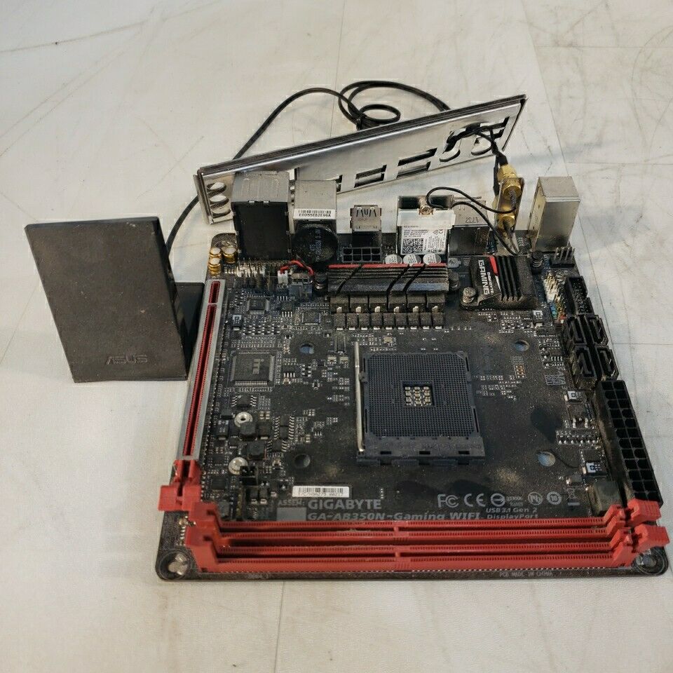 FOR PARTS Gigabyte GA-AB350N Gaming-Wifi Motherboard with ASUS Antenna