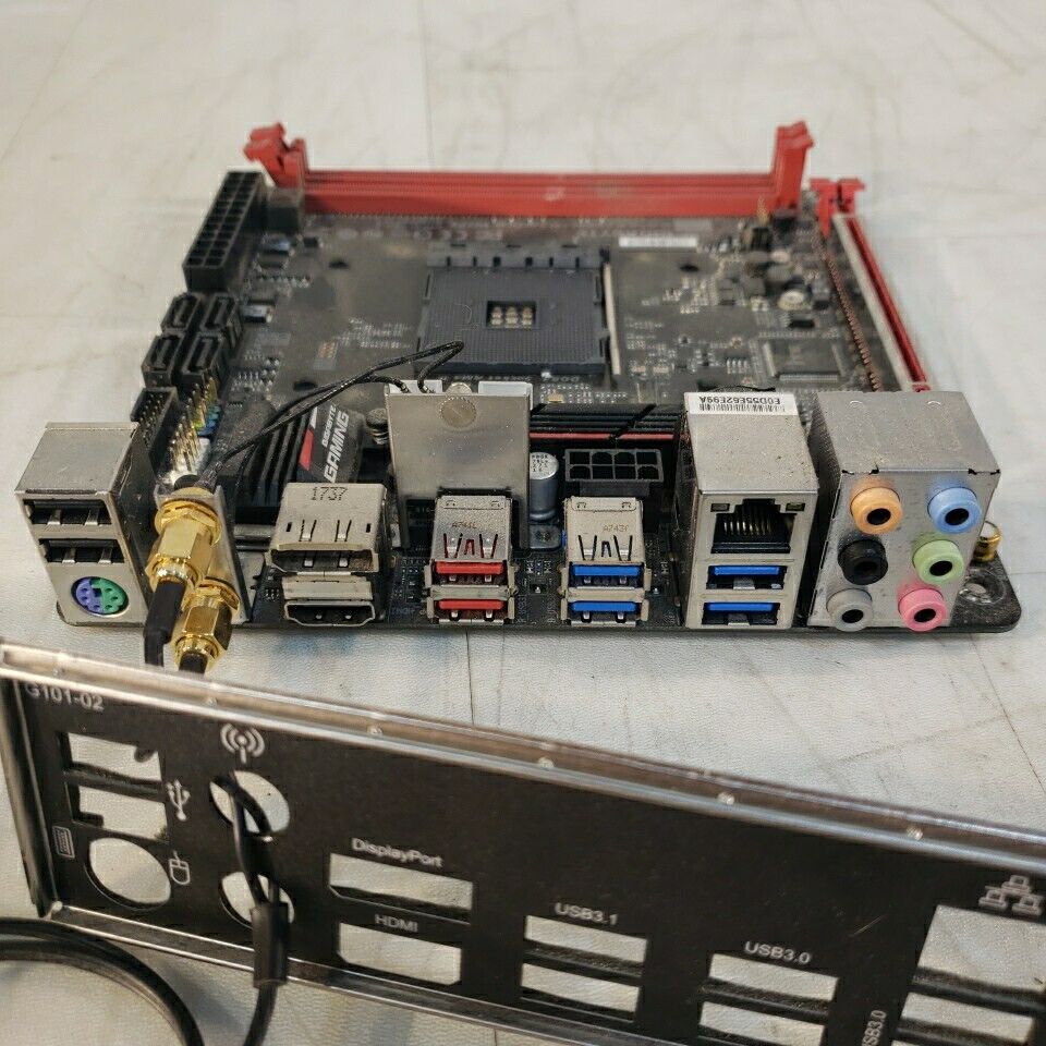 FOR PARTS Gigabyte GA-AB350N Gaming-Wifi Motherboard with ASUS Antenna