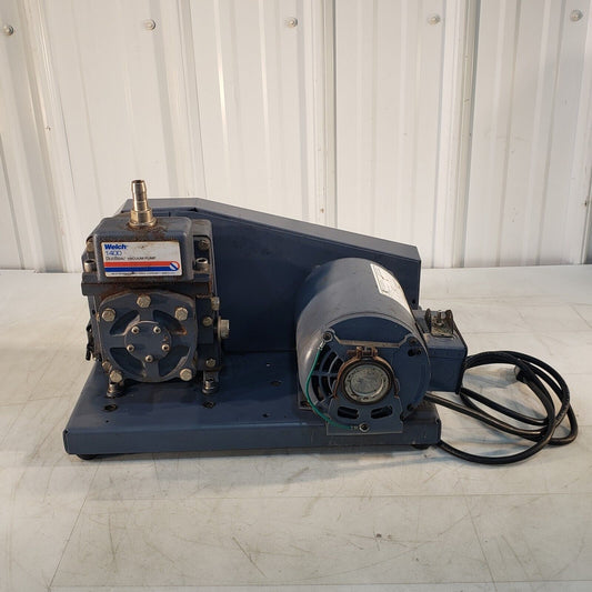 *FOR PARTS* Welch DuoSeal 1400 Vacuum Pump, Pulls to 20 Torr Of Vacuum, 115V