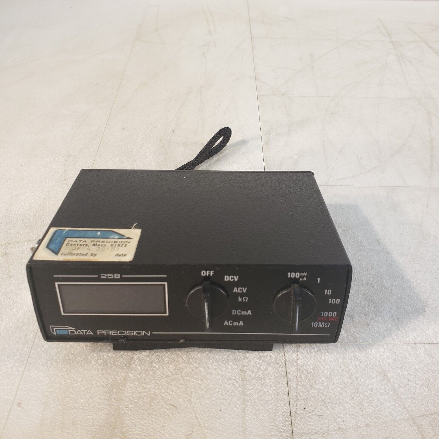 Vintage Data Precision 258 True RMS Miniature Portable Digital Multimeter