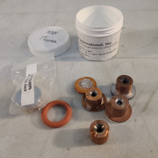 AJA 1" Keeper Al2O3 Al Target 0.08" 0.118" Thick Bonded To Keeper Backing Plate