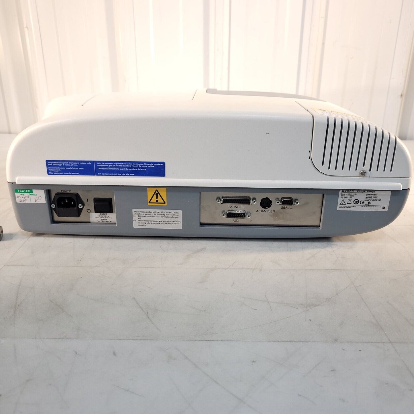 *READ* GE Amersham Bioscience Ultrospec 2100 Pro UV-Vis Spectrometer 80-2112-21