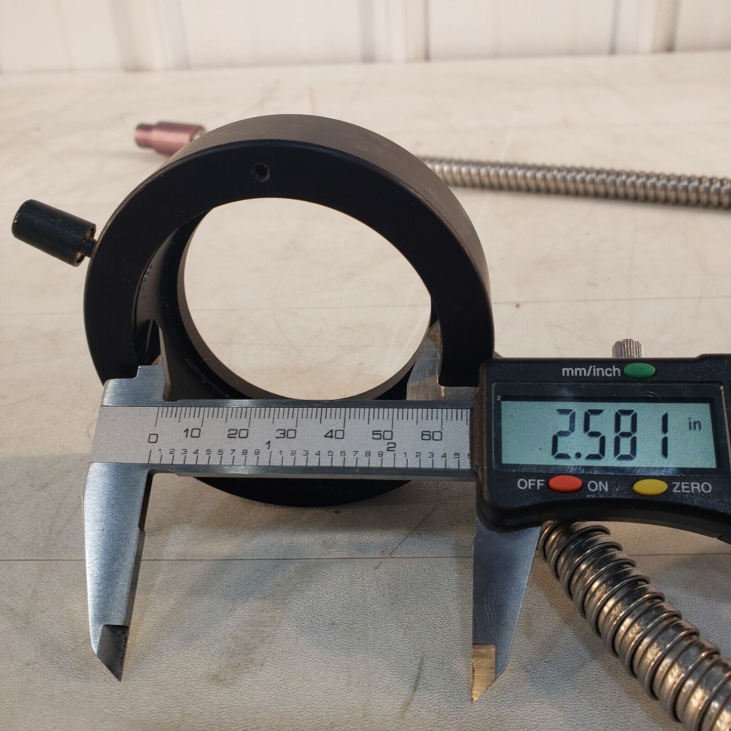 NCI Fiberoptic Ring Light 9/16" ID 3-1/2" OD 45" Length 6/8" Port Diameter