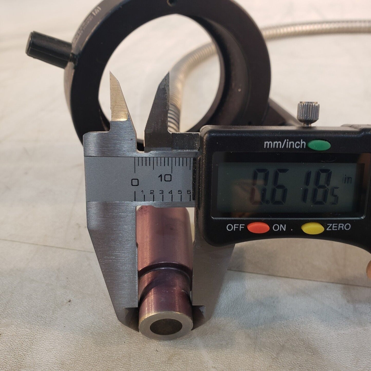 NCI Fiberoptic Ring Light 9/16" ID 3-1/2" OD 45" Length 6/8" Port Diameter