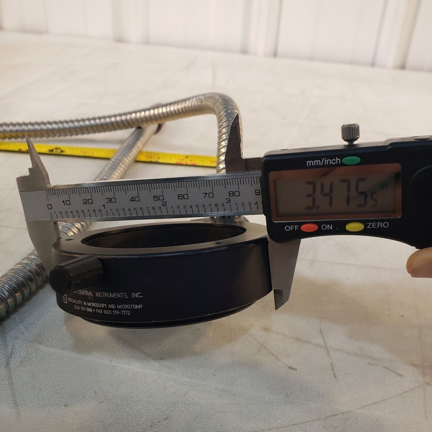 NCI Fiberoptic Ring Light 9/16" ID 3-1/2" OD 45" Length 6/8" Port Diameter