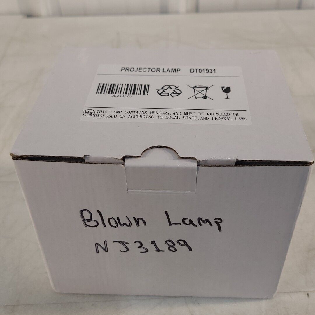 Maxell NJ3189 Projector Lamp Housing Lamp Burnt Out Hitachi