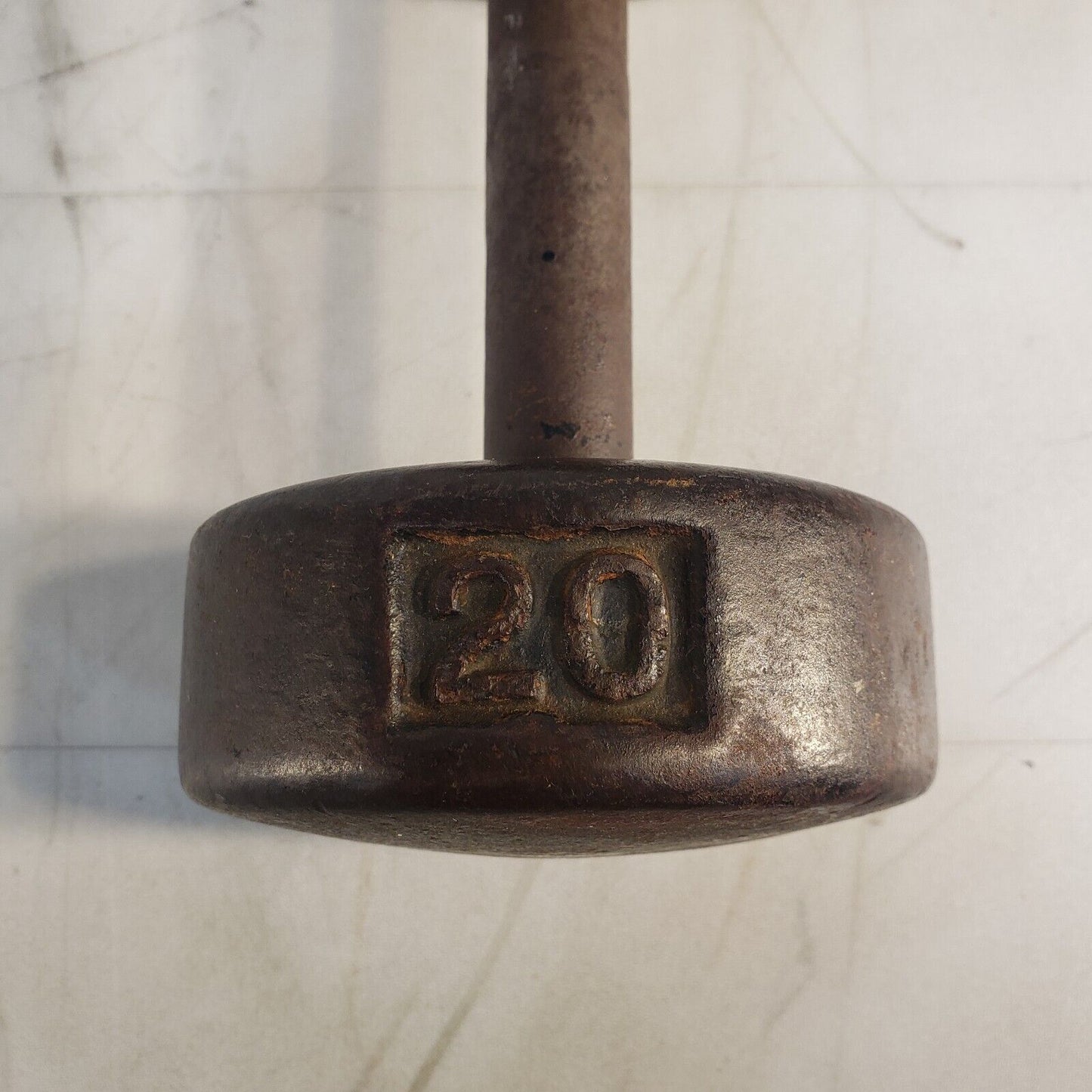 Vintage York 20lb Dumbbell Cast Iron Weight