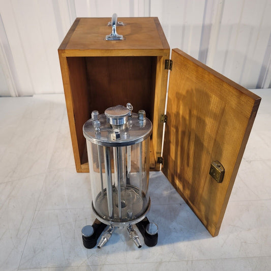 Vintage Hoppler Manual Viscometer Tabletop With Wooden Case
