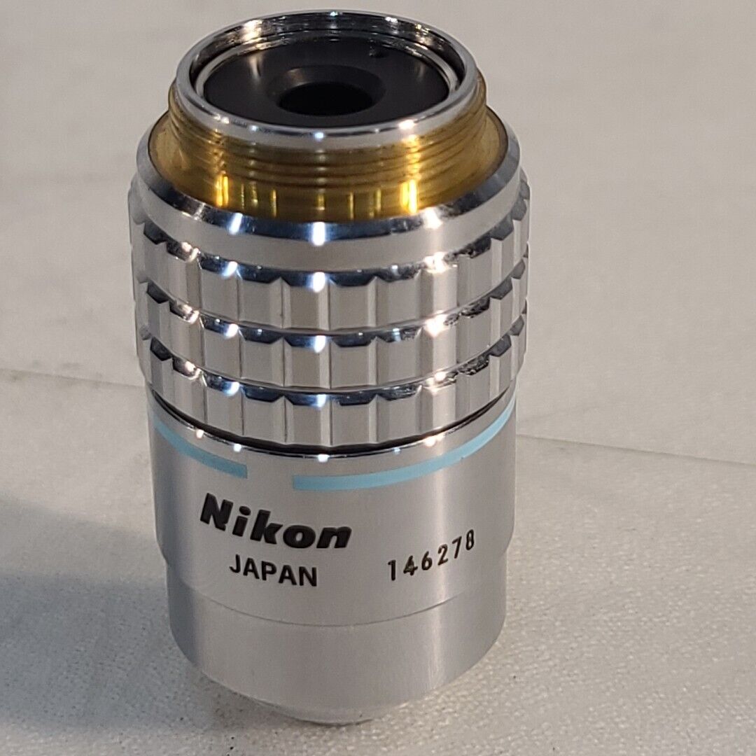 Nikon Plan 40/0.70 40x Microscope Objective Lens Tested Working