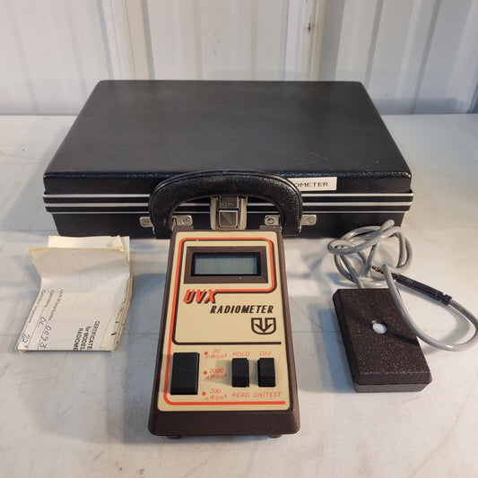 UVP UVX-36 Digital UVX Radiometer 365nm w/ UV Power Meter Sensor- Tested, Works