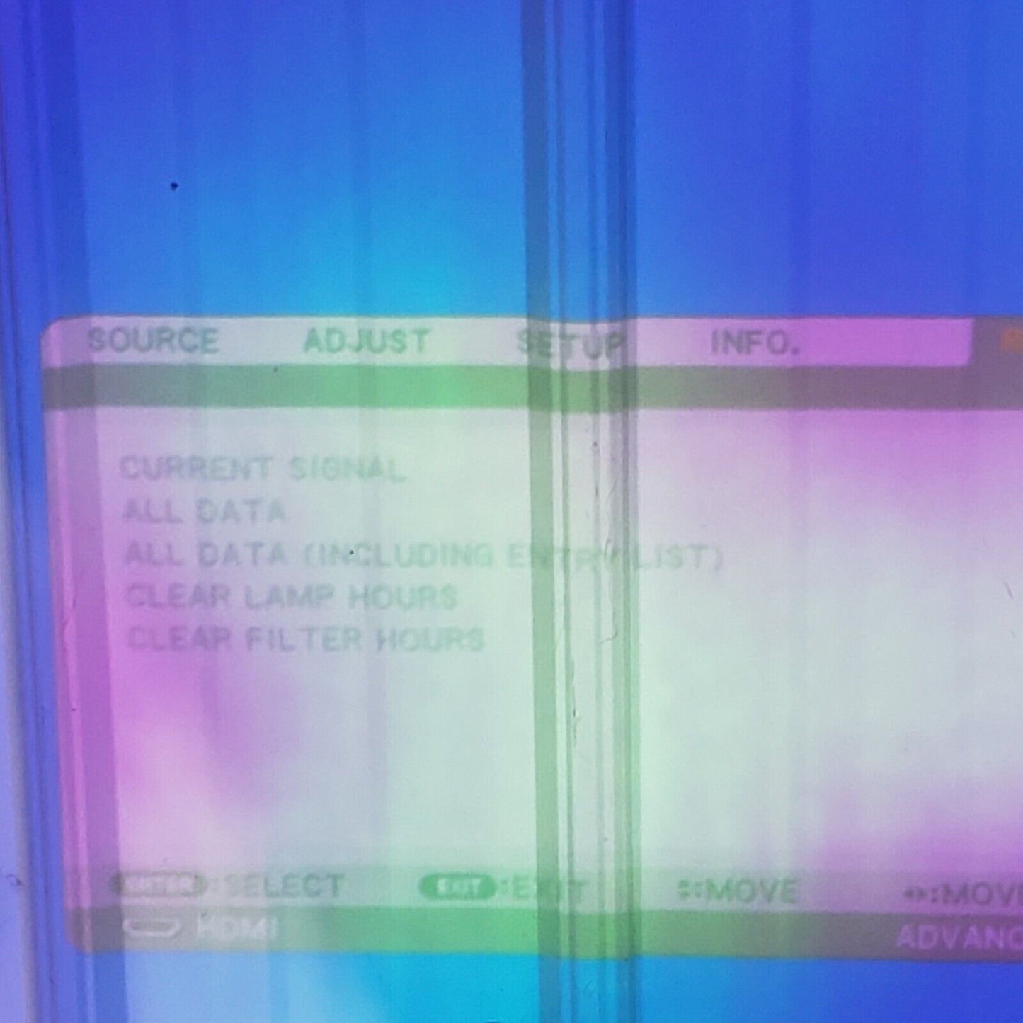 NEC PA550W Projector Distorted Display, Good NP21LP Lamp - For Parts