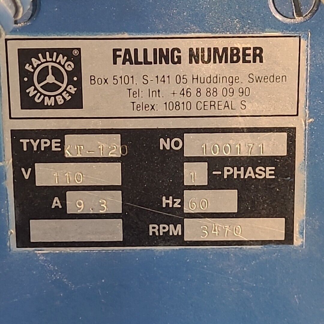 Falling Number KT-120 Perten Grain Milling Baking Quality Flour Mill Fine Grind