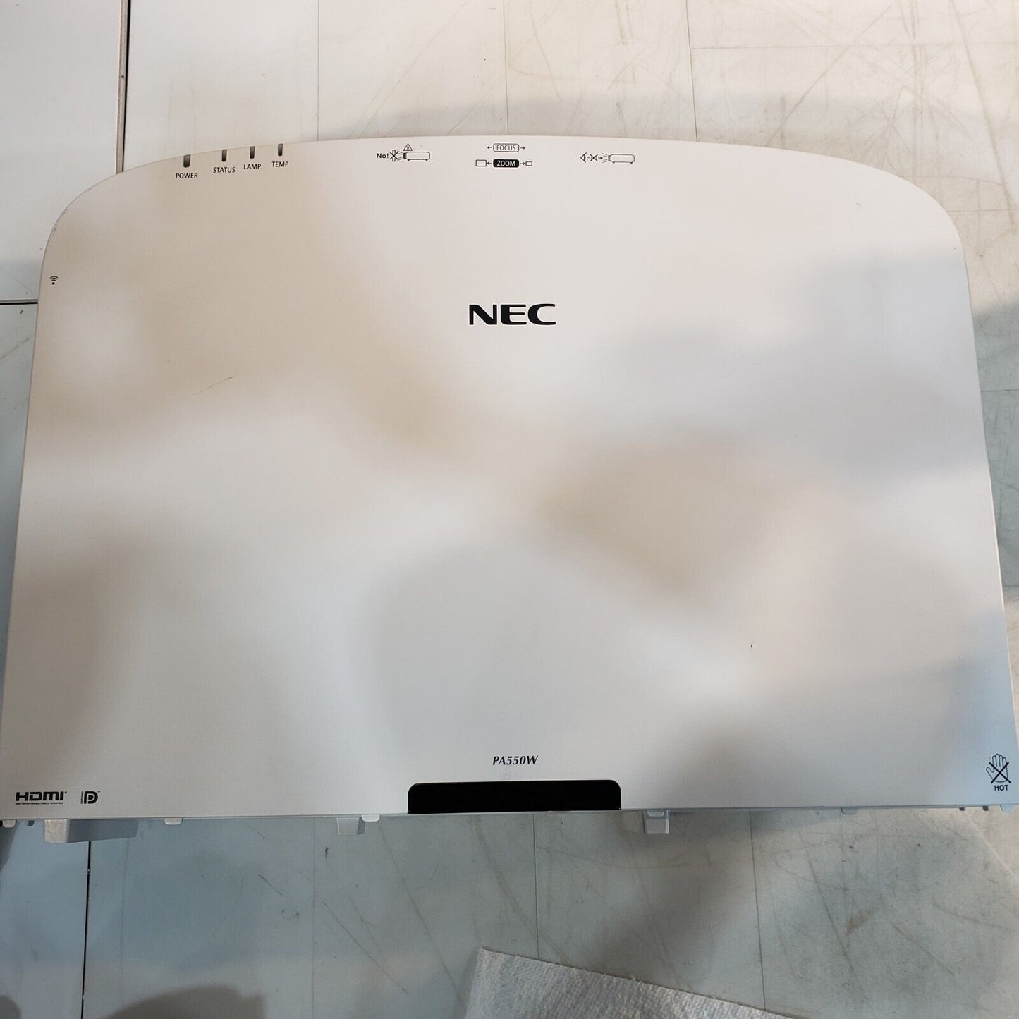 NEC PA550W Projector For Parts Does Not Work Power&Status Light Flash NP-PA550W