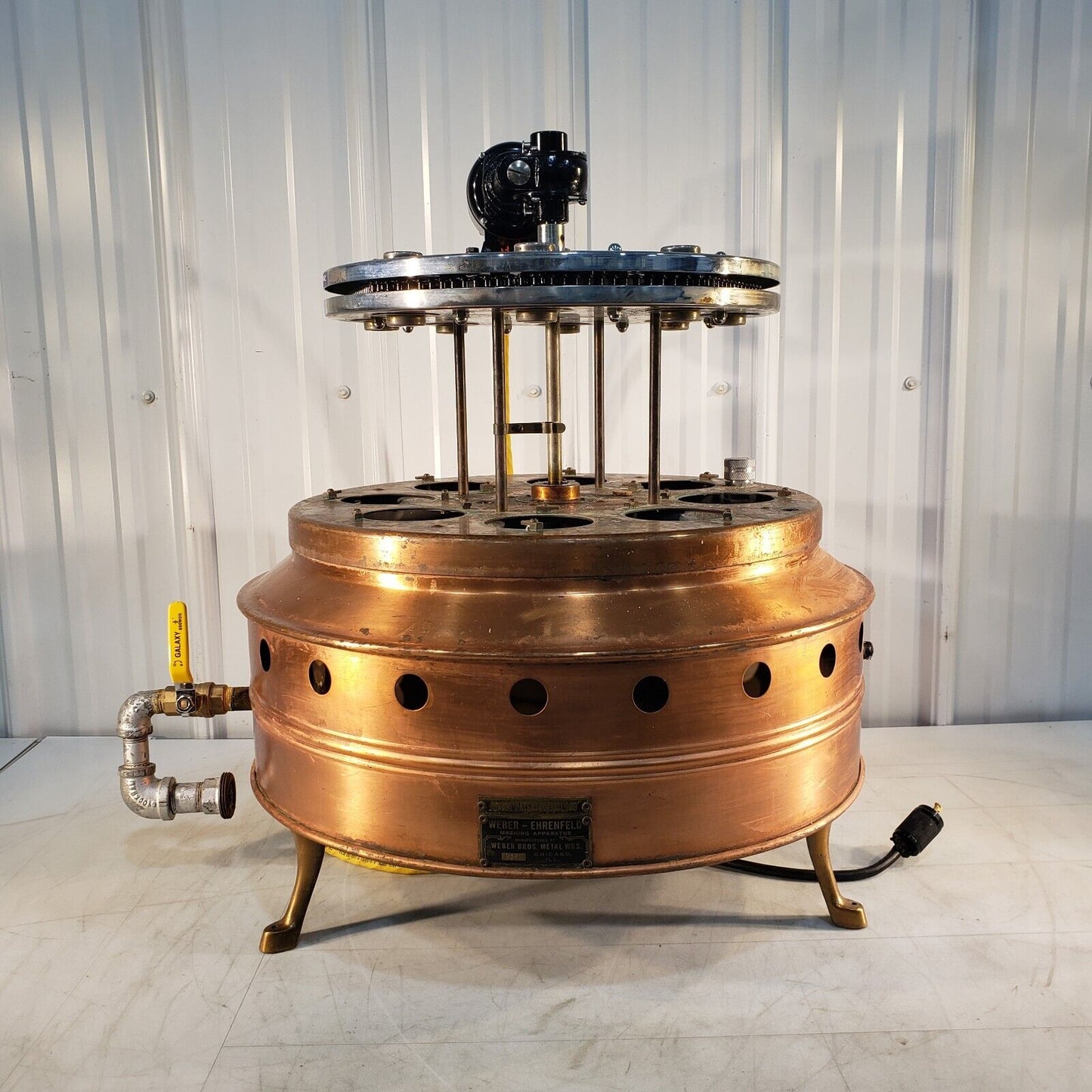 Vintage Weber-Ehrenfeld 215 Mashing Apparatus w/ Bodine Electric NSI-12RH Motor