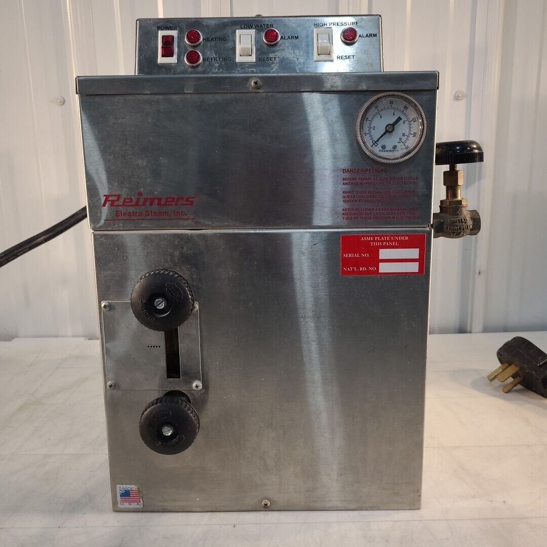 Reimers AR8 Steam Generator Water Dental Sterilizer Tested Working Pressurized