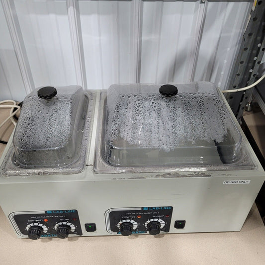 Lab-Line 18800 Dual Chamber Aqubath 5L & 10L 120V 12.5A 1500W 50/60Hz
