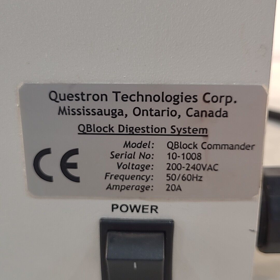 Questron QBlock Commander Hot Block Digestion System Control 4 Channel 220V 20A