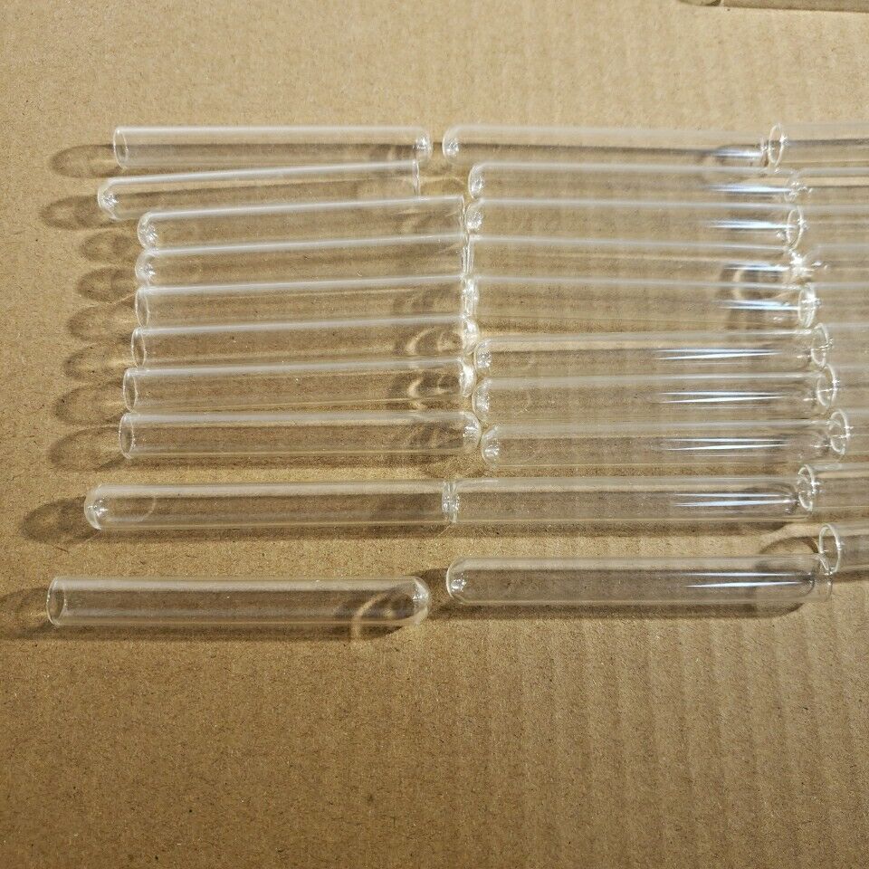 Lot Of 51 Test Tube Vial Glassware 5mL 75x10mm Laboratory Chemistry