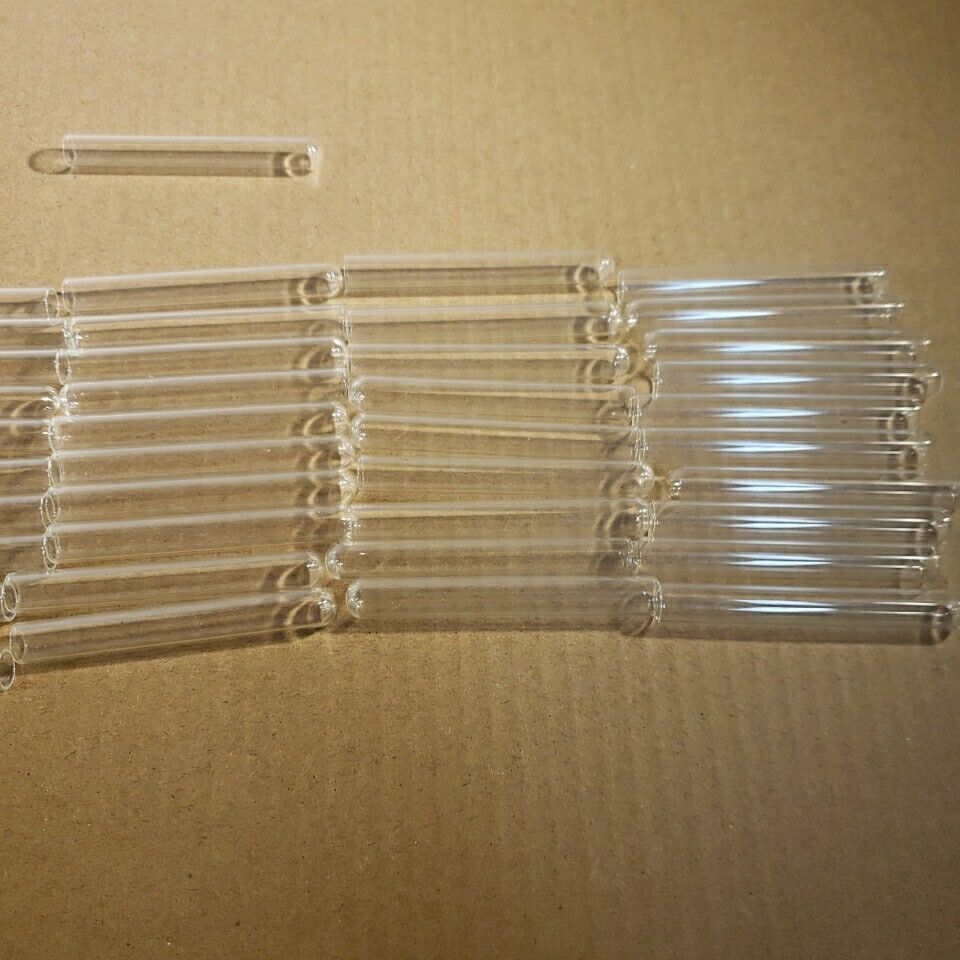 Lot Of 51 Test Tube Vial Glassware 5mL 75x10mm Laboratory Chemistry