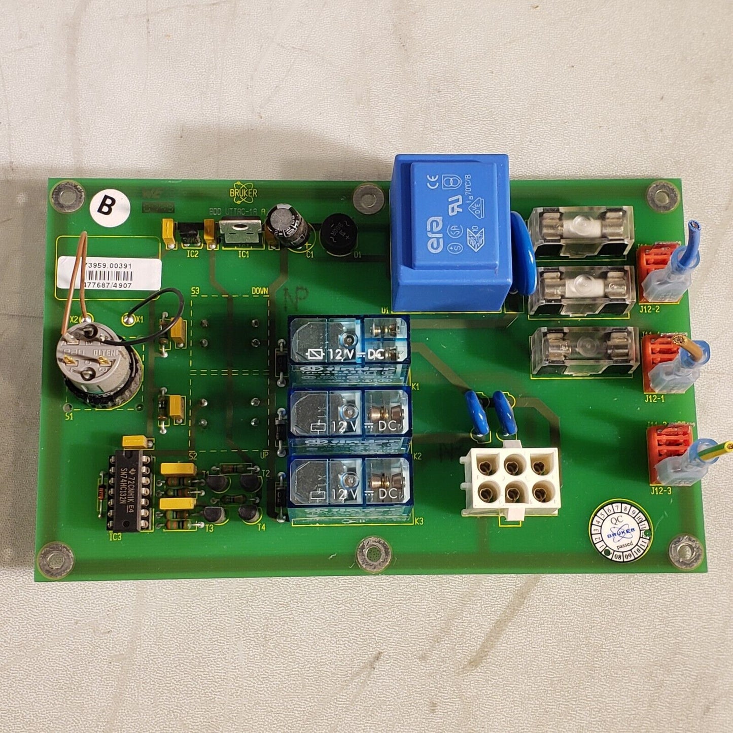 Bruker 73959.00391 Key Switch Relay BDD UTTAC-1 From Mass Spec Ultraflex II