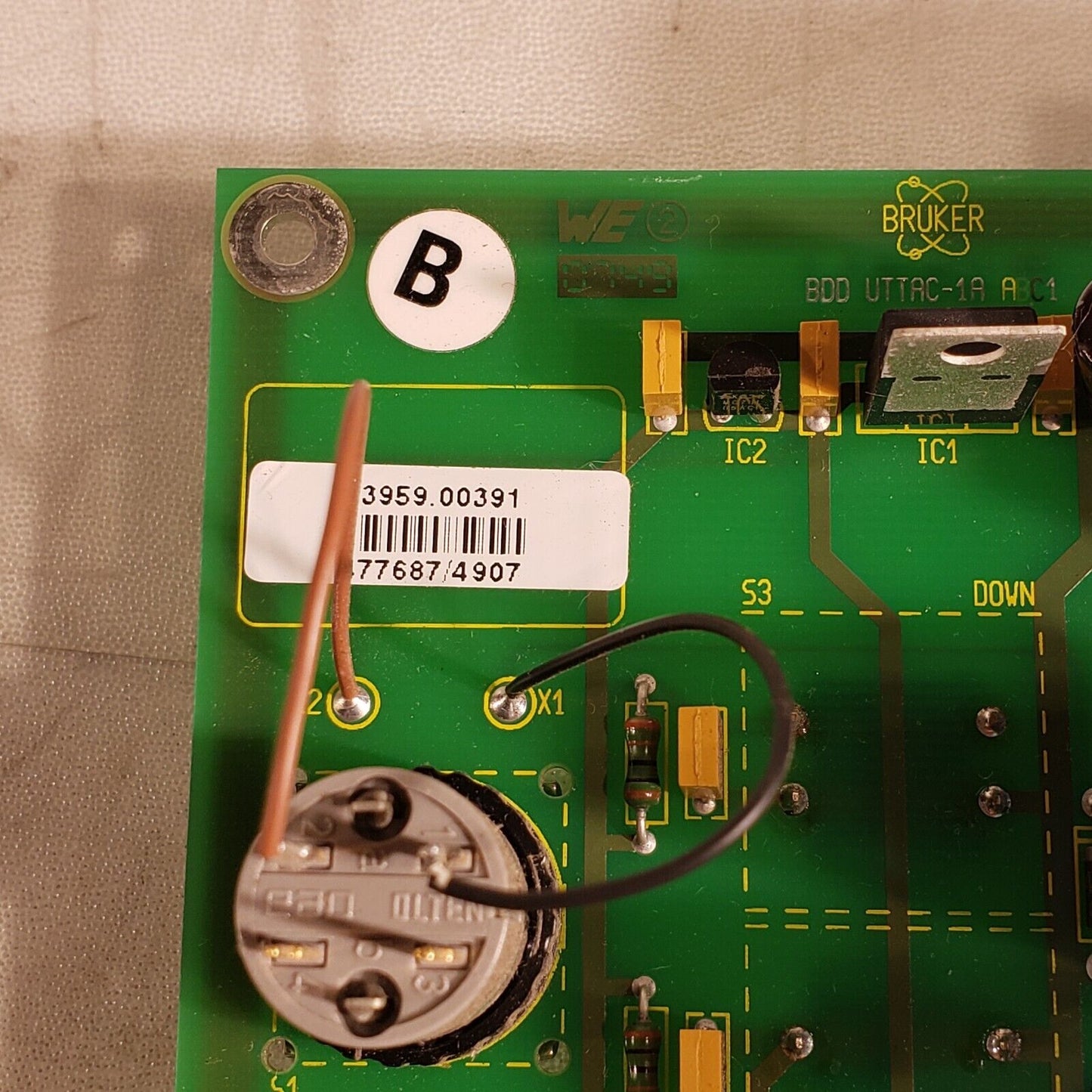 Bruker 73959.00391 Key Switch Relay BDD UTTAC-1 From Mass Spec Ultraflex II