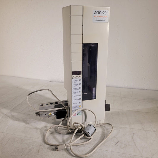 SHIMADZU AOC-20i Auto Injector 221-72314-38 Sampler for GC-2014 w/ Cord