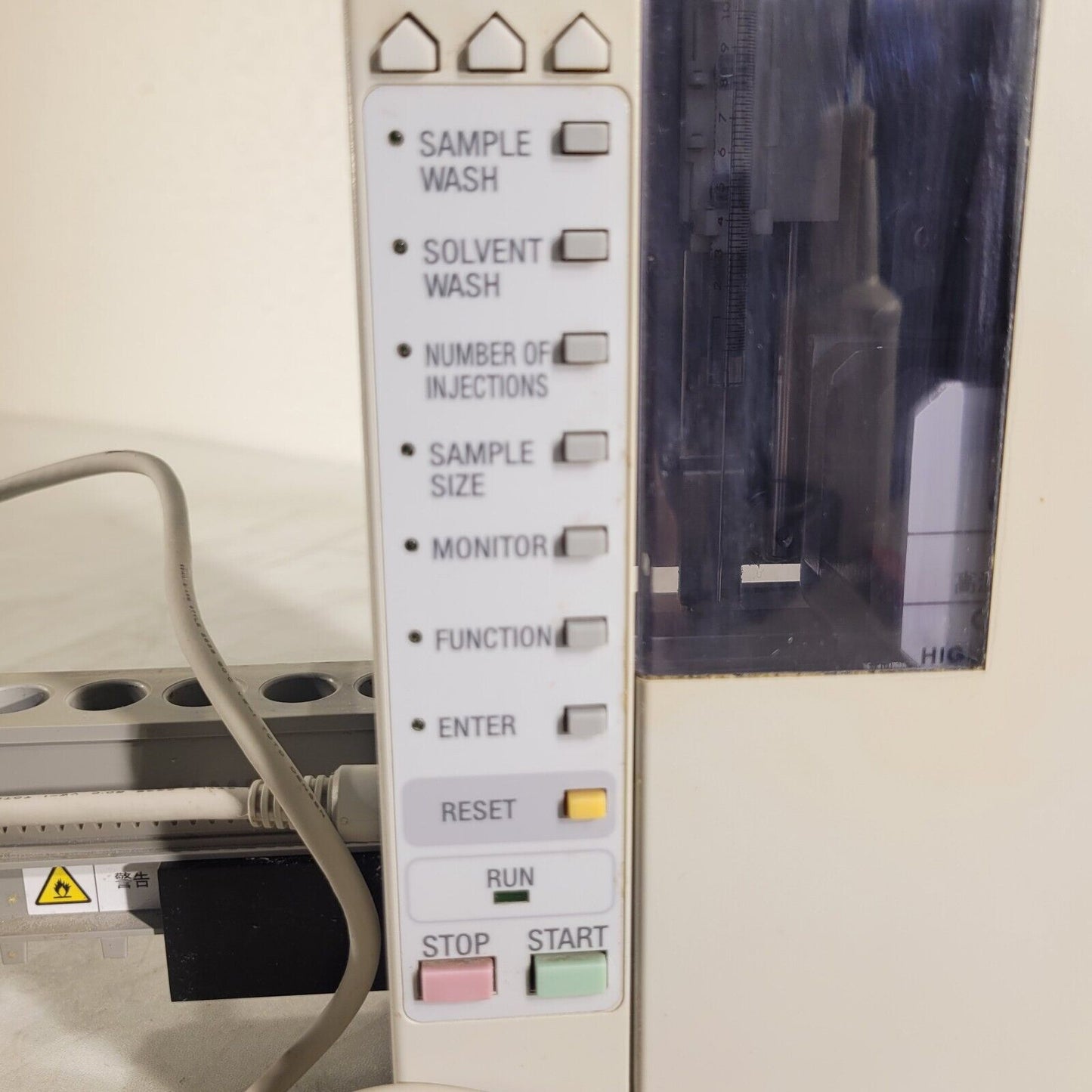 SHIMADZU AOC-20i Auto Injector 221-72314-38 Sampler for GC-2014 w/ Cord