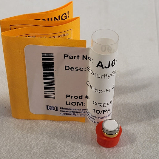 Pack of One Phenomenex AJ0-4490 Security Guard Cartridge  Carbo-H 4x3mm