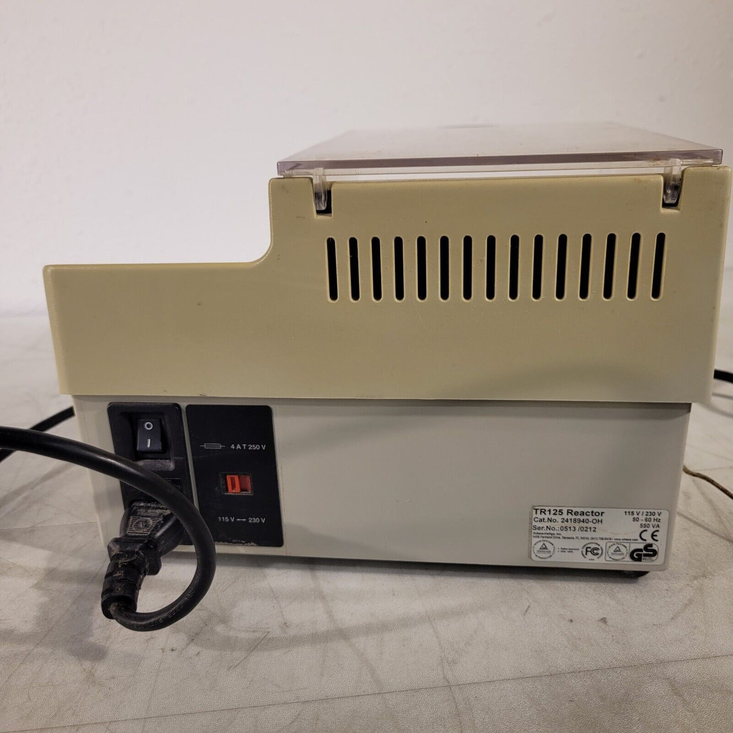 TUV Orbeco Hellige TR125 Reactor 115V/230V 2418940-OH Tested Works