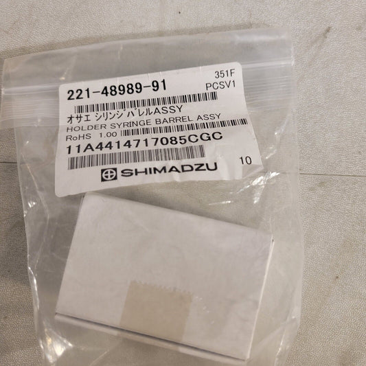 Shimadzu 221-48989-91 Holder Syringe Barrel Assy AOC-20i
