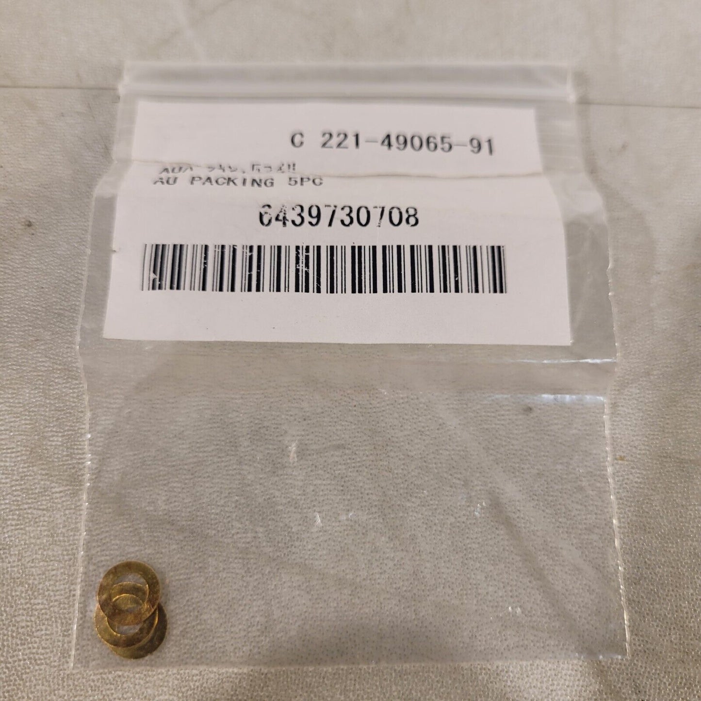 Shimadzu 221-49065-91 Gold Au Gasket Injector Column Connection 3/pack