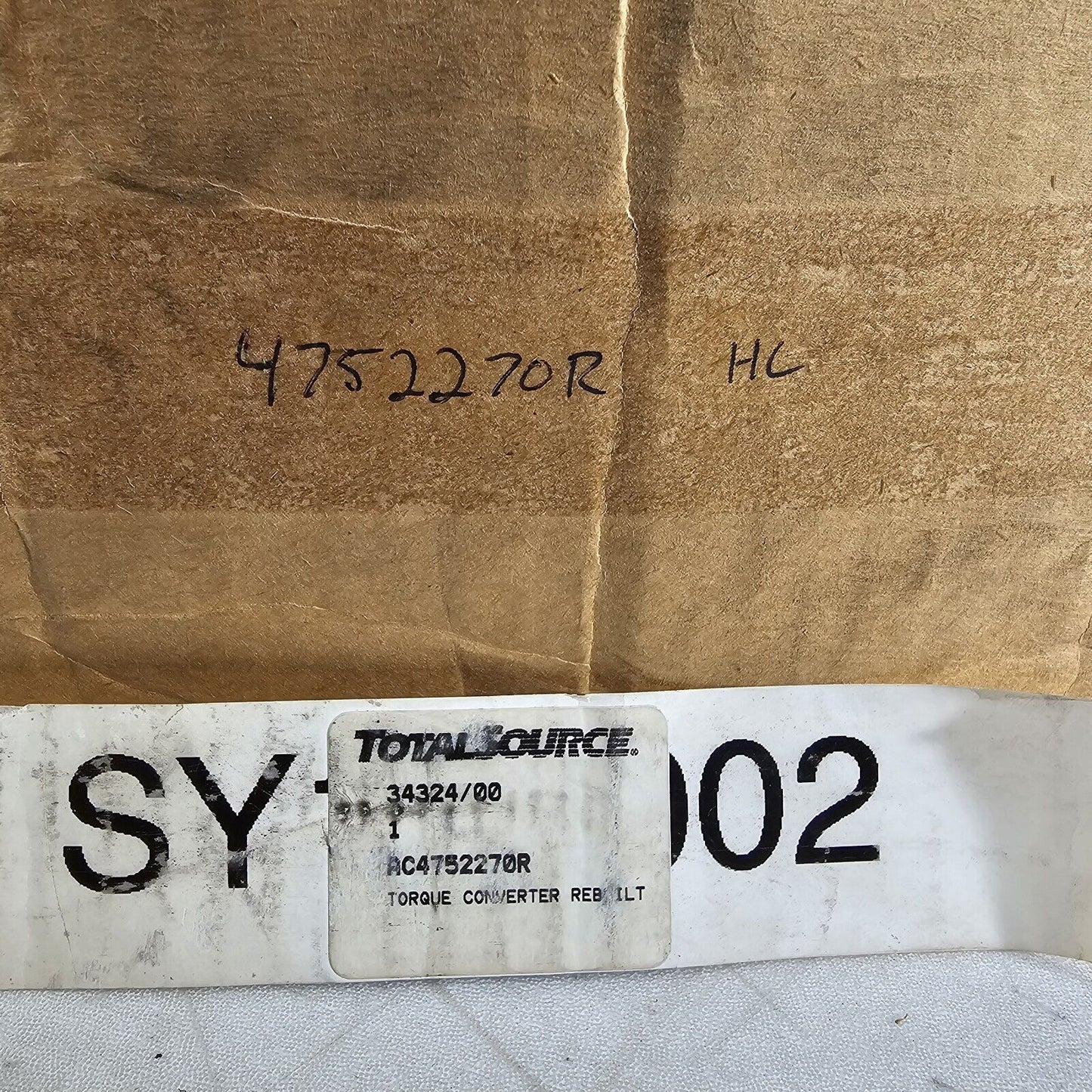 Komatsu Allis Forklift Stall Torque Converter 4752270 4752270R Reman