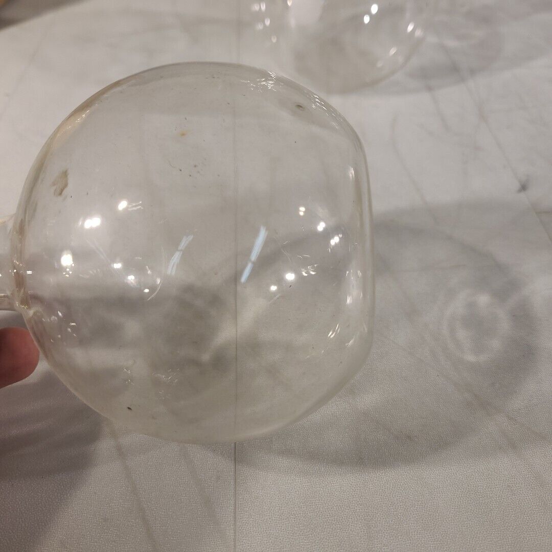 Lot Of 2 Pyrex Corning 500mL Flat Bottom Flask Laboratory Glassware Chemistry