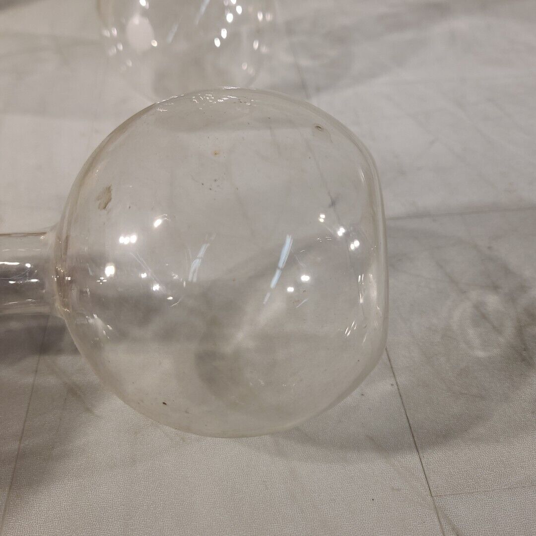 Lot Of 2 Pyrex Corning 500mL Flat Bottom Flask Laboratory Glassware Chemistry