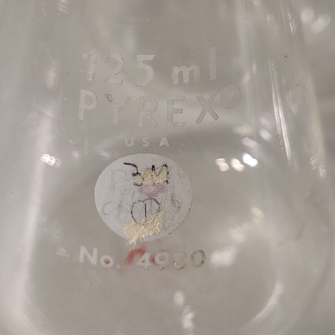 Lot Of 9 Pyrex Corning 4980 125mL Erlenmeyer Flask Laboratory Glassware