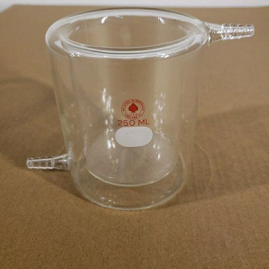 Ace Glass Incorporated 250mL Jacketed Reaction Beaker Vial Glassware Laboratory