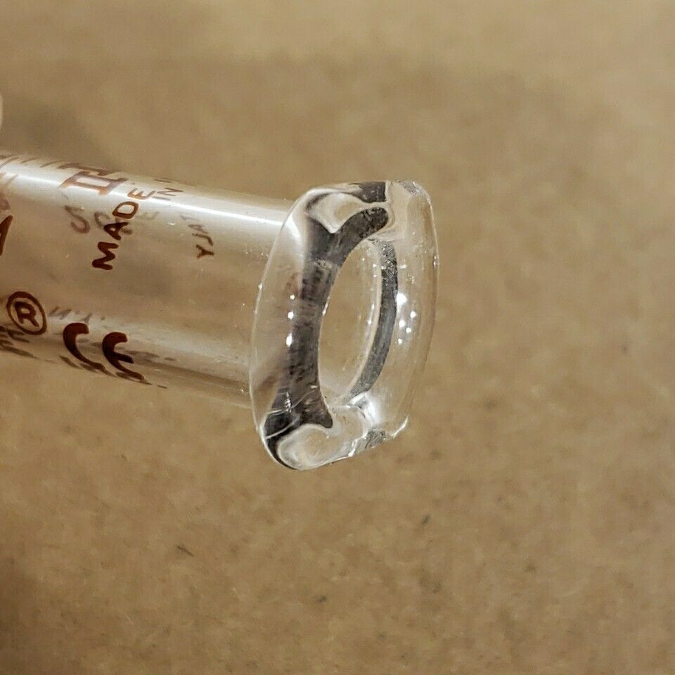 2x Popper & Sons Micro-mate Interchangeable Glass 2cc Syringe No Plunger