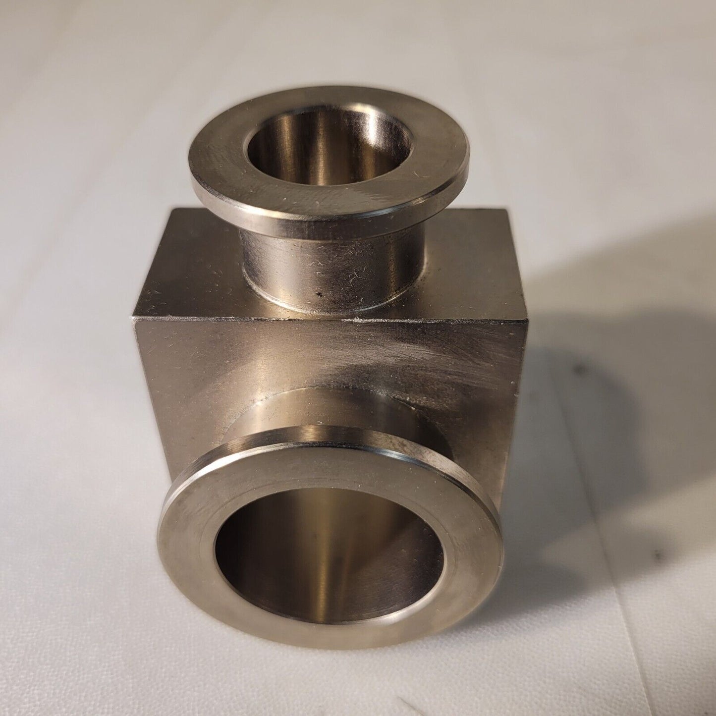 ISO KF25 NW25 Tee T-Style Adapter To KF16 NW16 Stainless Steel High Vacuum