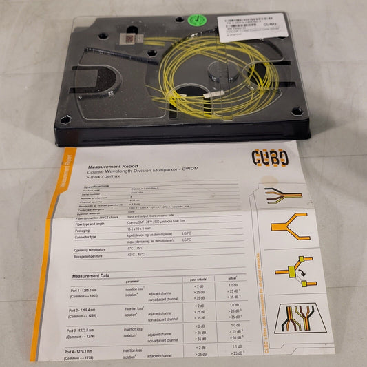 CUBO Color Cube Wavelength Division Multiplexer LAN-WDM C-2650-A-1-B55 4Ch