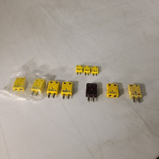 Various Type K Thermocouple Connections Lot of 10 2 Female 5 Male 3 Male Mini