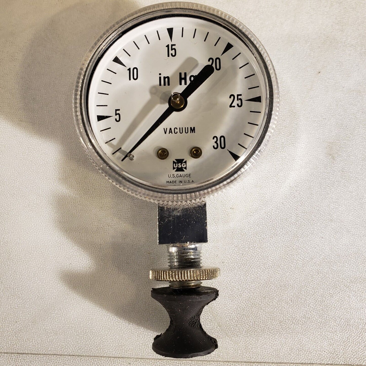 Metek 050462 V534 30IN-HG LM 2-1/8 ANPT Pressure Gauge For Vacuum 0-30in Hg